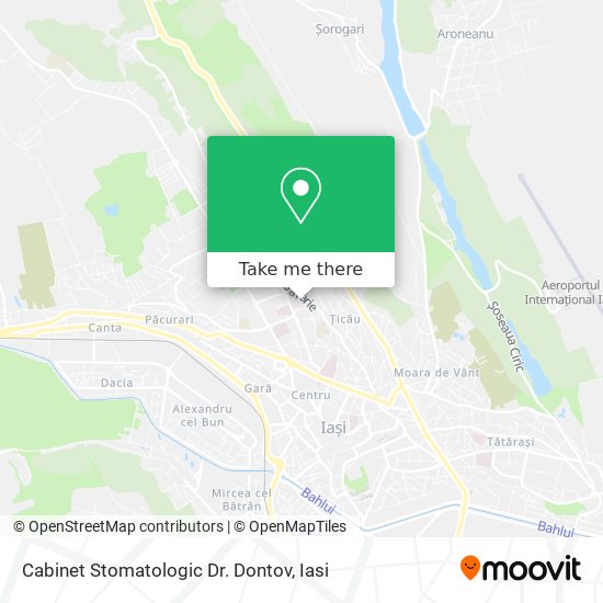 Cabinet Stomatologic Dr. Dontov map
