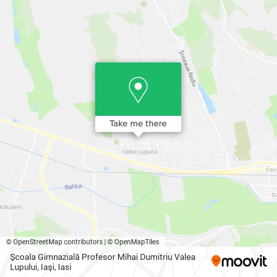 Şcoala Gimnazială Profesor Mihai Dumitriu Valea Lupului, Iaşi map