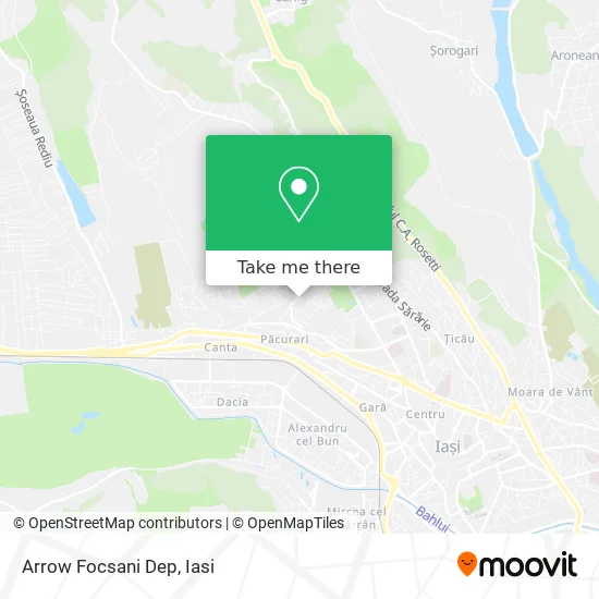 Arrow Focsani Dep map