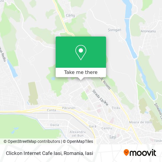 Clickon Internet Cafe Iasi, Romania map