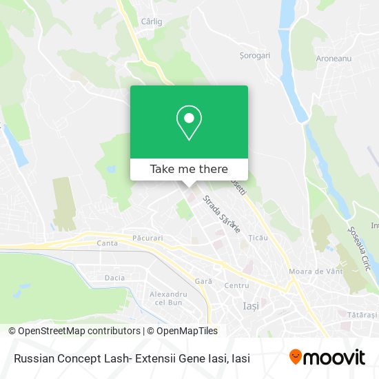 Russian Concept Lash- Extensii Gene Iasi map