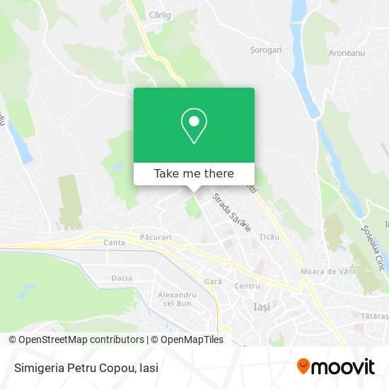 Simigeria Petru Copou map