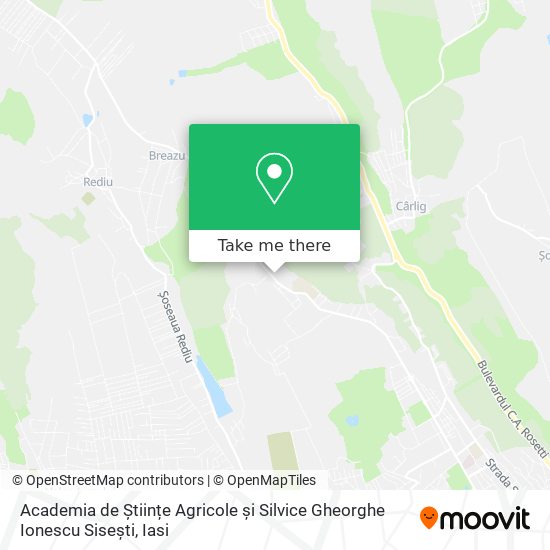 Academia de Științe Agricole și Silvice Gheorghe Ionescu Sisești map