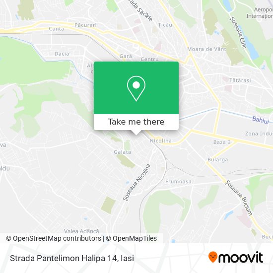 Strada Pantelimon Halipa 14 map