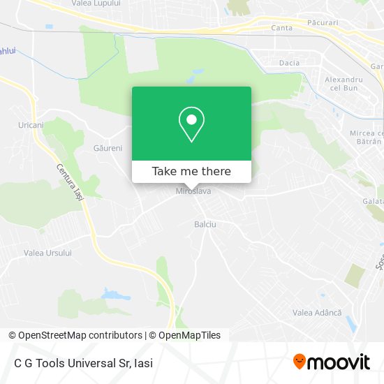 C G Tools Universal Sr map