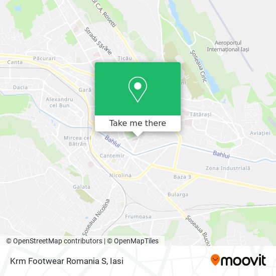 Krm Footwear Romania S map