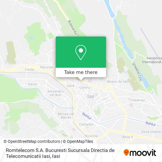 Romtelecom S.A. Bucuresti Sucursala Directia de Telecomunicatii Iasi map