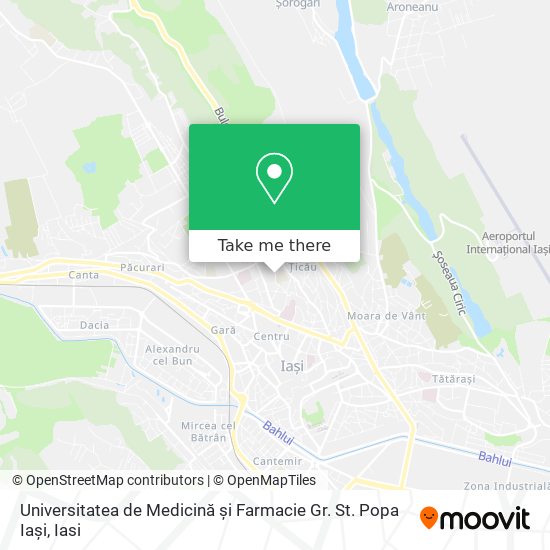 Universitatea de Medicină și Farmacie Gr. St. Popa Iași map