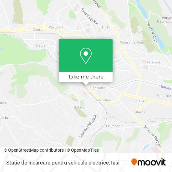 Stație de încărcare pentru vehicule electrice map