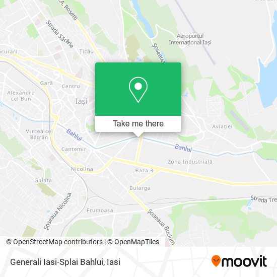 Generali Iasi-Splai Bahlui map