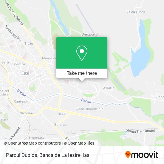 Parcul Dubios, Banca de La Iesire map