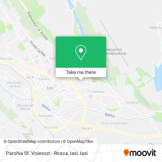 Parohia Sf. Voievozi - Rosca, Iasi map