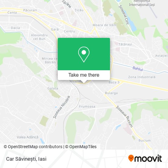 Car Săvinești map