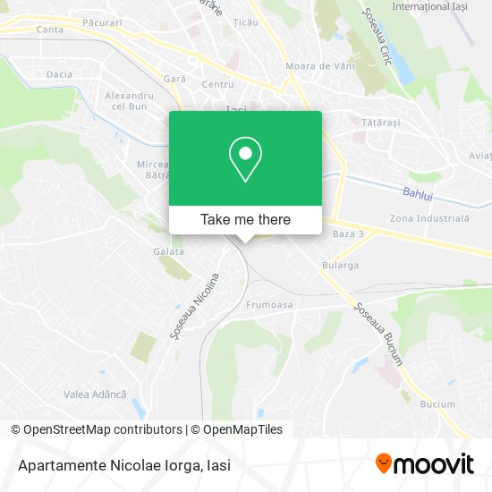 Apartamente Nicolae Iorga map