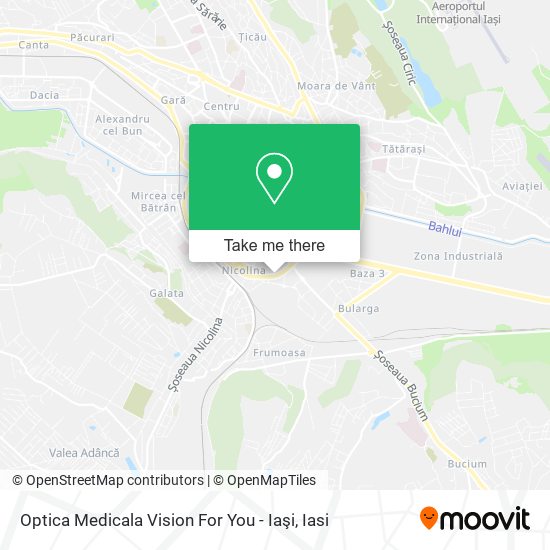 Optica Medicala Vision For You - Iaşi map