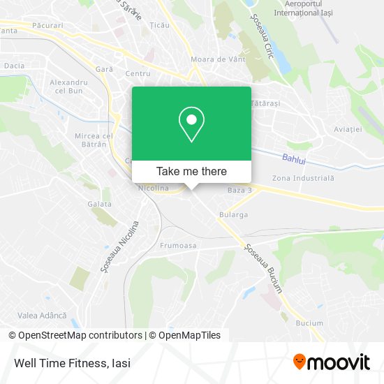 Well Time Fitness map