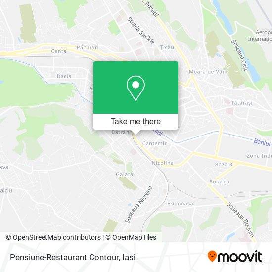 Pensiune-Restaurant Contour map