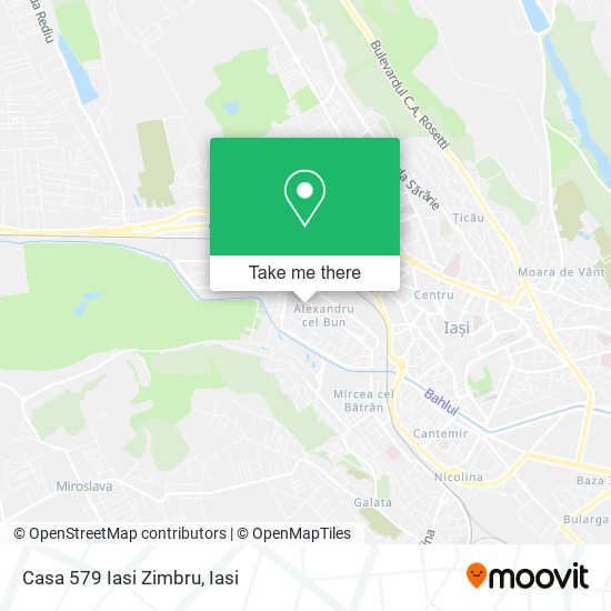 Casa 579 Iasi Zimbru map