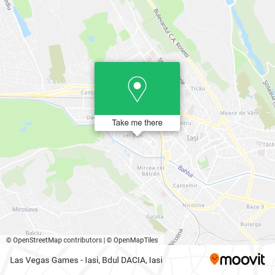 Las Vegas Games - Iasi, Bdul DACIA map