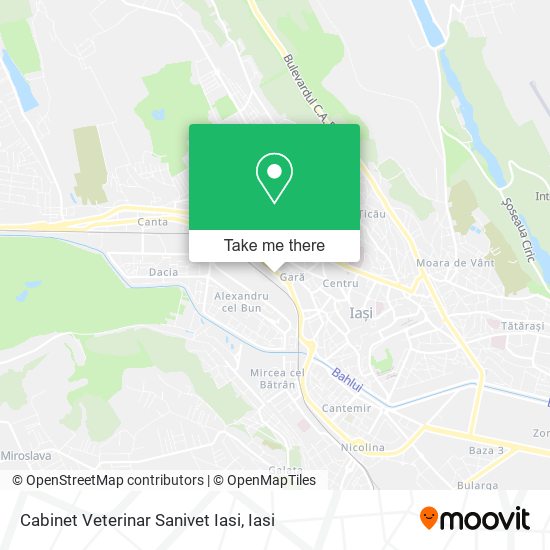 Cabinet Veterinar Sanivet Iasi map