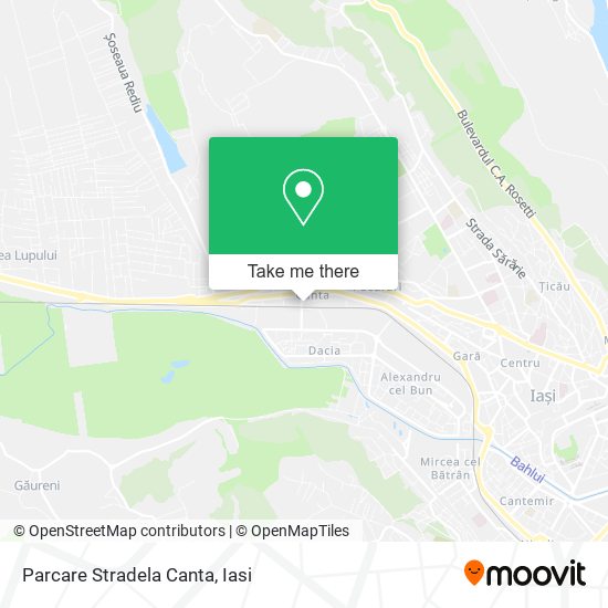 Parcare Stradela Canta map