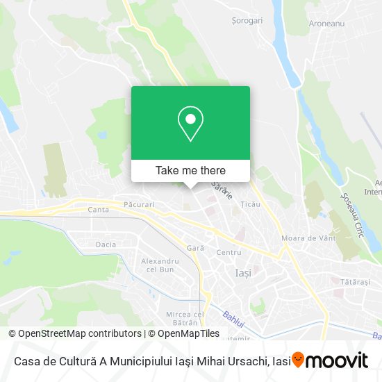 Casa de Cultură A Municipiului Iaşi Mihai Ursachi map