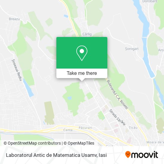 Laboratorul Antic de Matematica Usamv map