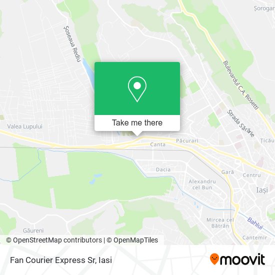 Fan Courier Express Sr map