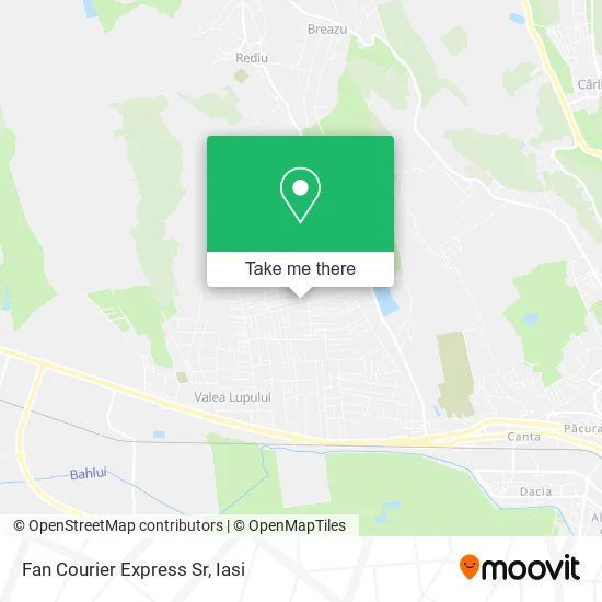 Fan Courier Express Sr map