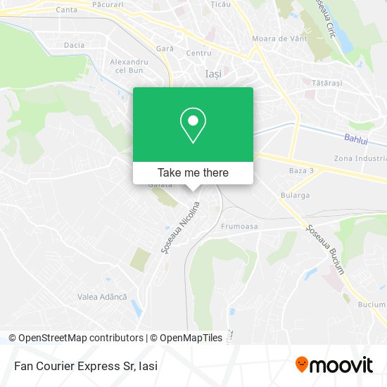 Fan Courier Express Sr map