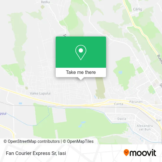 Fan Courier Express Sr map