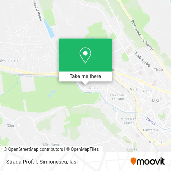 Strada Prof. I. Simionescu map