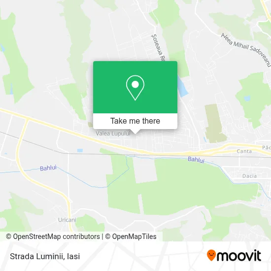Strada Luminii map