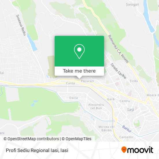 Profi Sediu Regional Iasi map