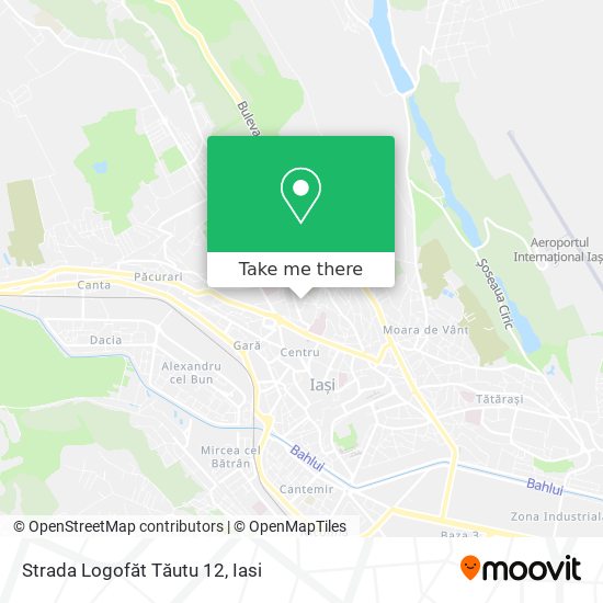 Strada Logofăt Tăutu 12 map