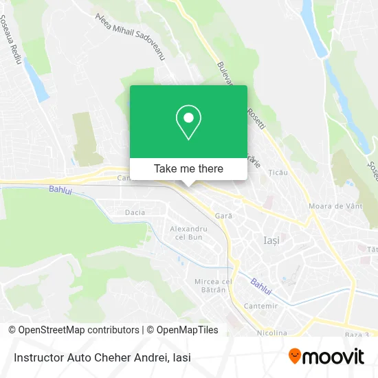 Instructor Auto Cheher Andrei map