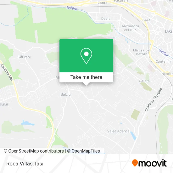 Roca Villas map