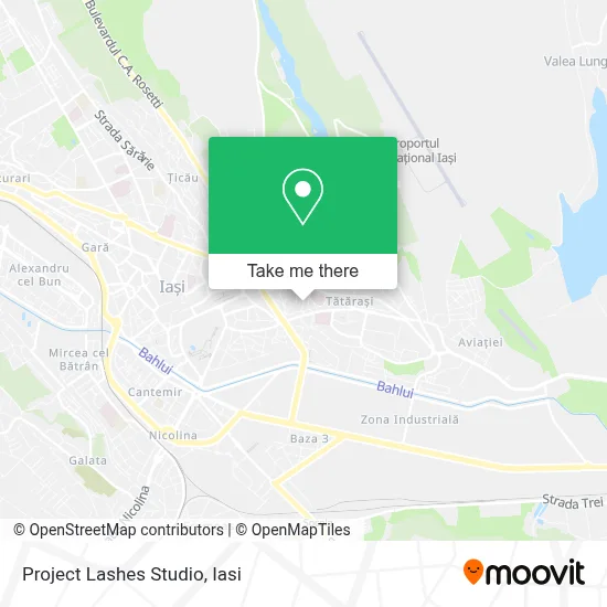 Project Lashes Studio map