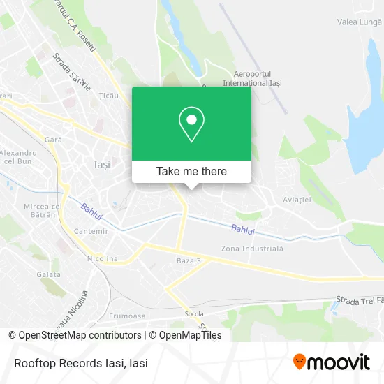 Rooftop Records Iasi map