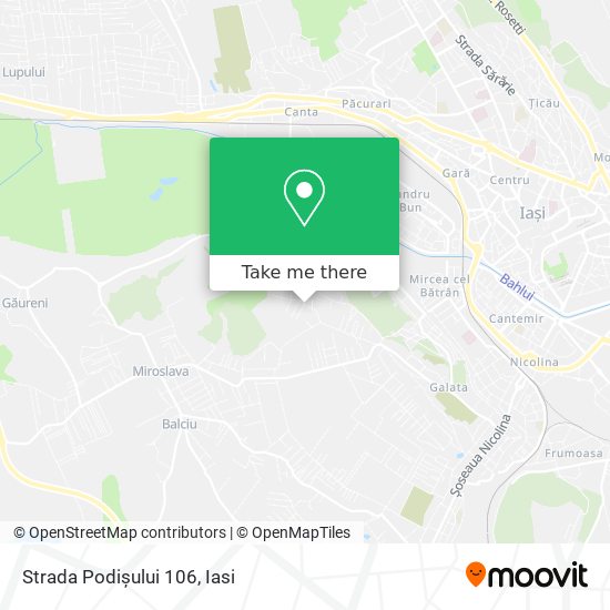 Strada Podișului 106 map