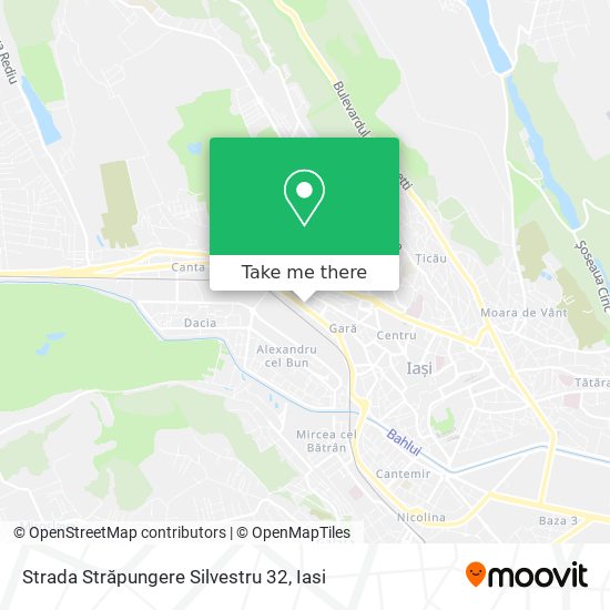 Strada Străpungere Silvestru 32 map