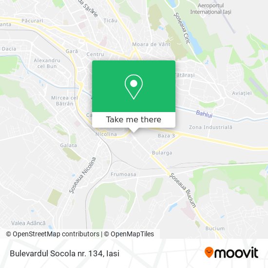 Bulevardul Socola nr. 134 map