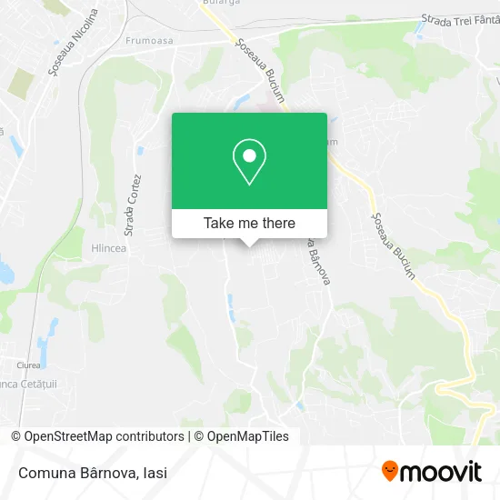 Comuna Bârnova map