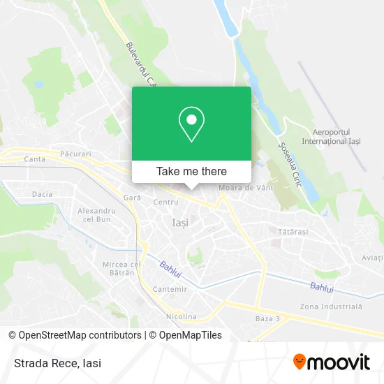 Strada Rece map