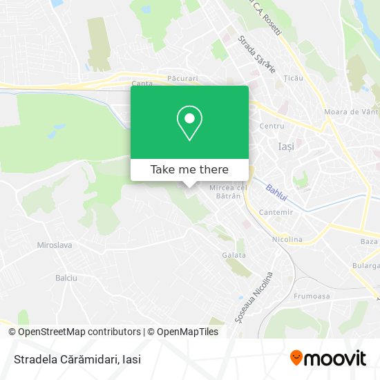 Stradela Cărămidari map