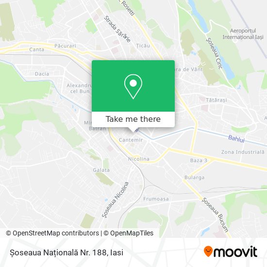 Șoseaua Națională Nr. 188 map