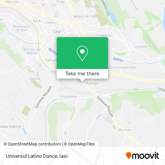 Universul Latino Dance map