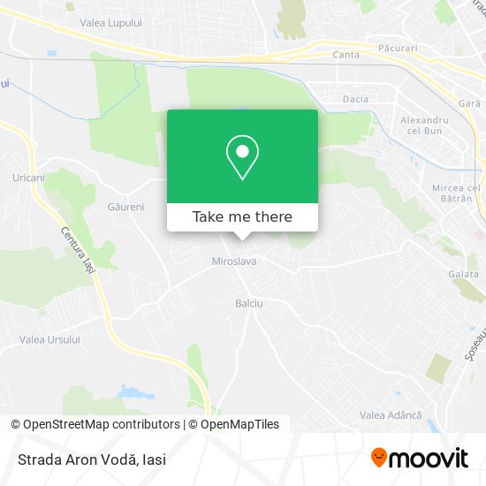 Strada Aron Vodă map