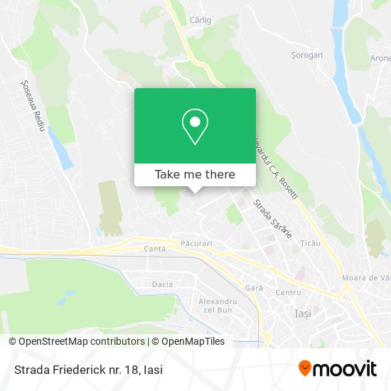 Strada Friederick nr. 18 map