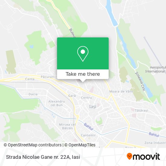 Strada Nicolae Gane nr. 22A map